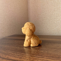 木彫　犬ペット　ツゲ 6枚目の画像