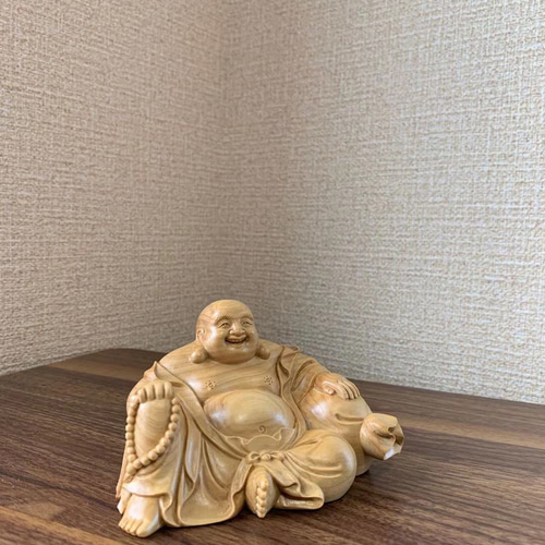 仏像 木彫 布袋尊像 ツゲ その他置物 楽天ショップ【星凌商店】 通販