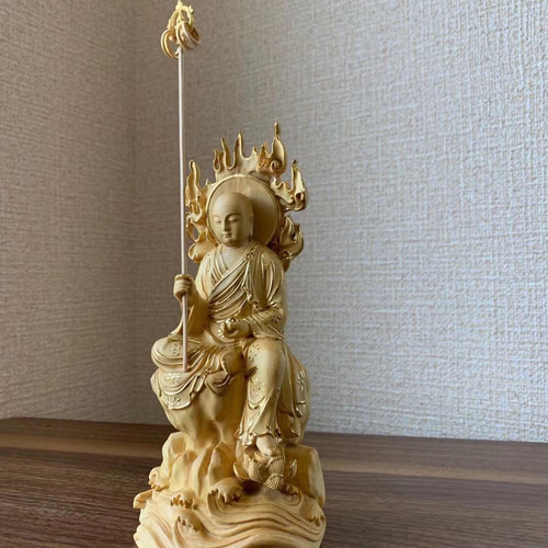 仏像 木彫 地蔵菩薩像 ツゲ 金箔 その他置物 楽天ショップ【星凌商店 