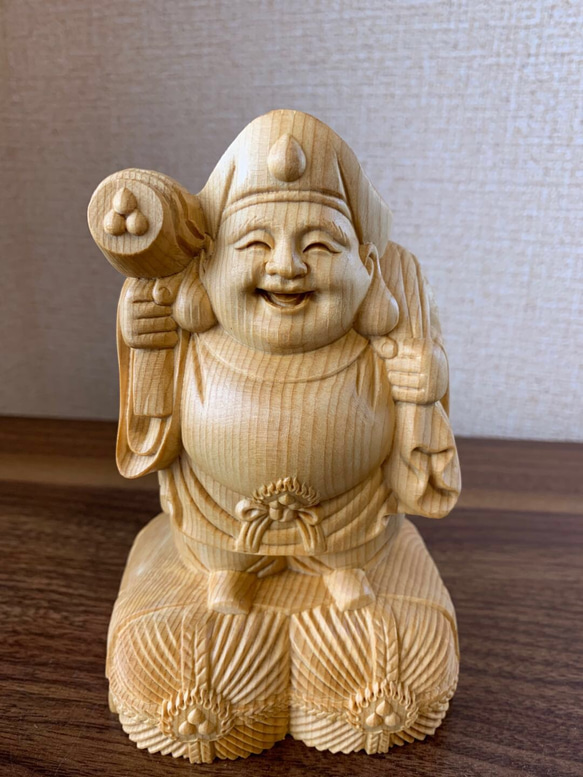 仏像 木彫 大黒天像 檜木 その他置物 楽天ショップ【星凌商店 仏像 木彫 大黒天像 檜木 その他置物 楽天ショップ【星凌商店