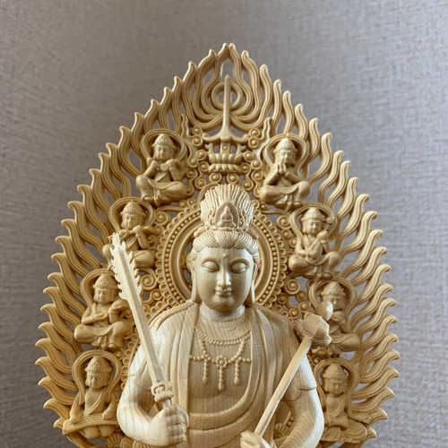 仏像 木彫 虚空蔵菩薩像 檜木 その他置物 楽天ショップ【星凌