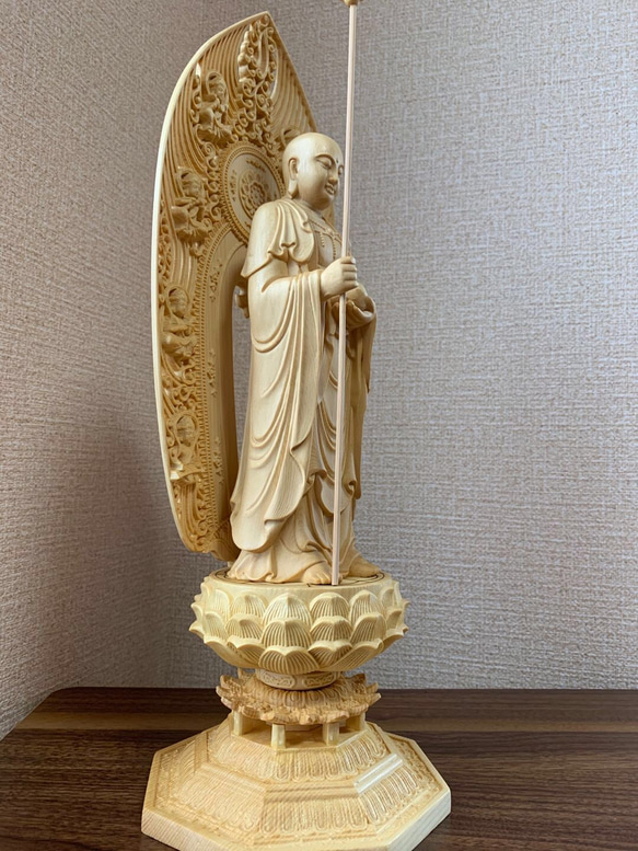 仏像　木彫　地蔵菩薩像　檜木 5枚目の画像