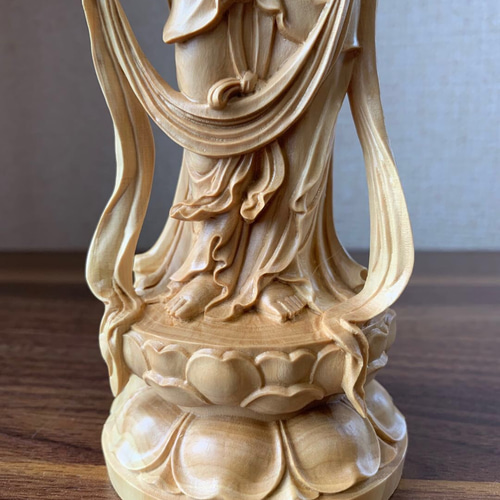 仏像　木彫　大勢至菩薩像　ツゲ 仏像 木彫 大勢至菩薩像 ツゲ その他置物 楽天ショップ【星凌