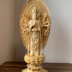 仏像 木彫 千手観音菩薩像 檜木 その他置物 楽天ショップ【星凌