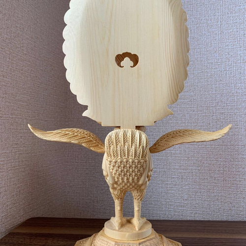 仏像 木彫 孔雀明王像 檜木 その他置物 楽天ショップ【星凌商店】 通販  