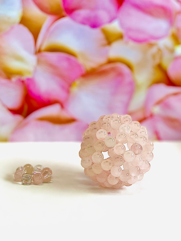 バッキーボール　ローズクォーツ ローズクォーツバッキーボール その他アクセサリー MIYUA373@stone