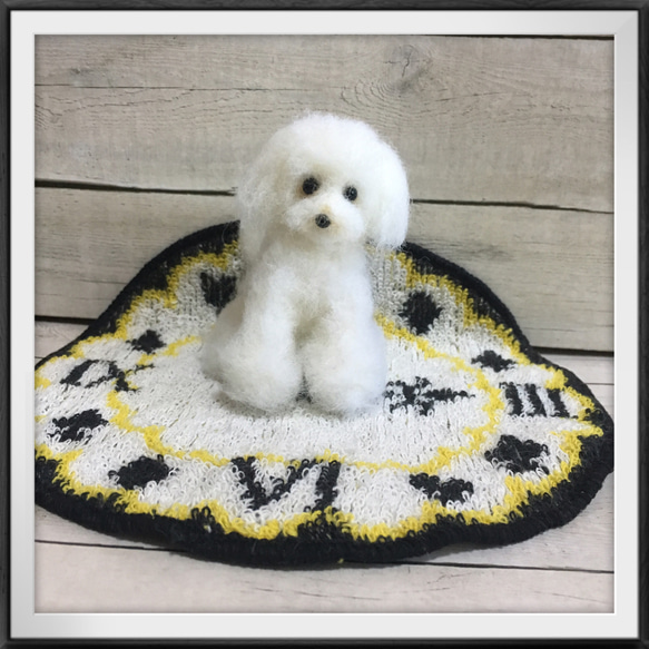 ハンドメイド◆羊毛フェルト マルチーズ トイプードル マルプー 白 ホワイト◆メモリアル ドール ぬいぐるみ ペット ハンドメイド◆羊毛フェルト マルチーズ トイプードル マルプー 白 ホワイト◆メモリアル ドール ぬいぐるみ ペット