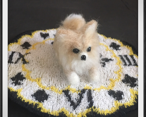 羊毛フェルト ハンドメイド 犬【チワワ】ぬいぐるみ メモリアル