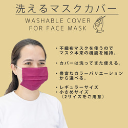 【再販】洗えるマスクカバー(サマーバージョン) レギュラーサイズ 2枚目の画像