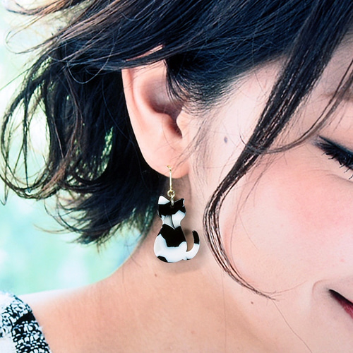 ネコ⑦ ピアス イヤリング