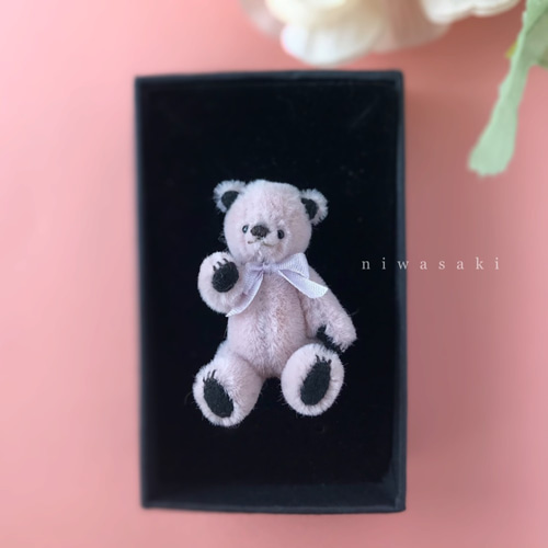 優しいラベンダー色のくまさん テディベア 大きいサイズ ぬいぐるみ