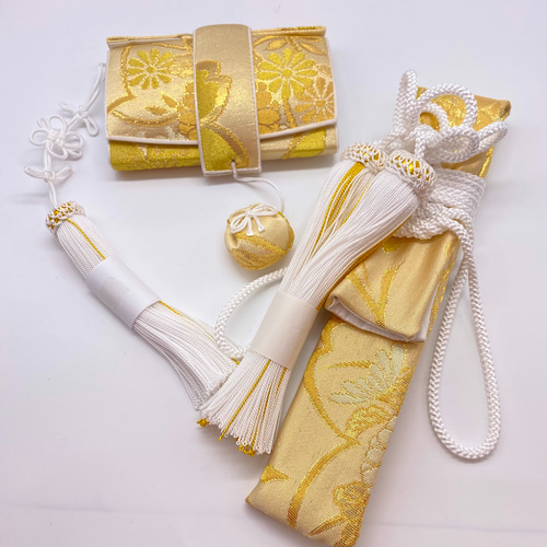 花嫁和装 はこせこ かいけん【新品 婚礼用/筥迫・懐剣2点セット】帯地