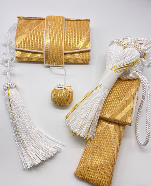 花嫁和装 はこせこ かいけん【新品 婚礼用/筥迫・懐剣2点セット】帯地  