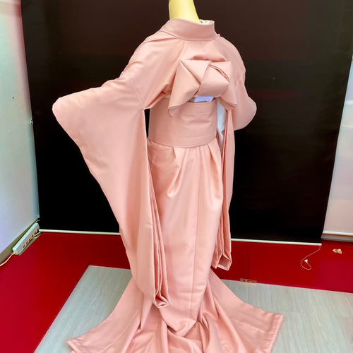 受注生産】色掛下 ピンク & ワンタッチ 作り帯 セット その他オーダー  