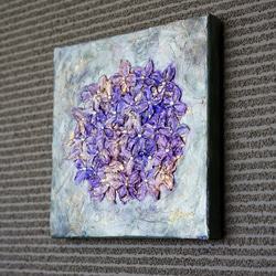 【一点物】雨に映える紫陽花✴︎インテリアアートパネル 7枚目の画像