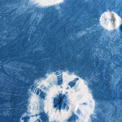 Tシャツ L水玉 藍染 絞り手染め no.10 オリジナル ドット柄 ユニセックス カジュアル ギフト夏　藍色　父の日 3枚目の画像