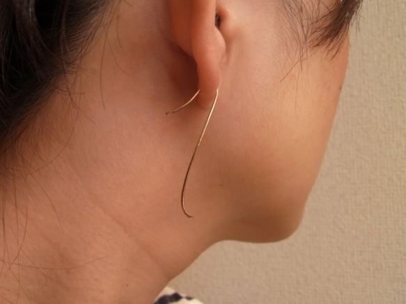 （單耳用）PBP-040 14kgf wire pierced earring(un 1) 第3張的照片