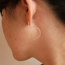 （單耳用）PBP-044 14kgf wire pierced earring(cinq 5) 第3張的照片