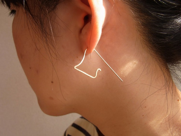 PBP-049 14kgf wire pierced earrings(drapeau) 第4張的照片