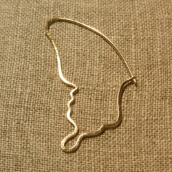 （單耳用）PBP-051 14kgf wire pierced earring(papillon L) 第2張的照片