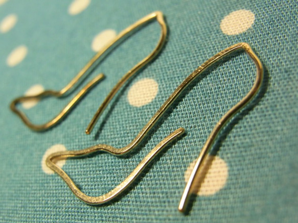 PBP-053 14kgf wire pierced earrings(le talon) 第1張的照片