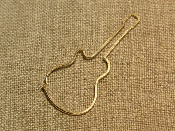 PBP-059　14kgf wire pierced earring (guitar L) 2枚目の画像