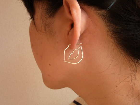 PBP-060　14kgf wire pierced earring (hickey) 3枚目の画像