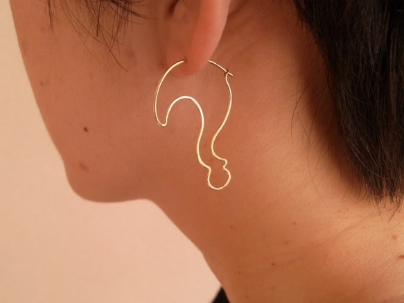 （單耳用）PBP-072 14kgf wire pierced earring(？) 第3張的照片