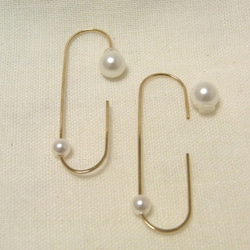 PBP-111 14kgf wire pierced earrings (orbite) 第2張的照片