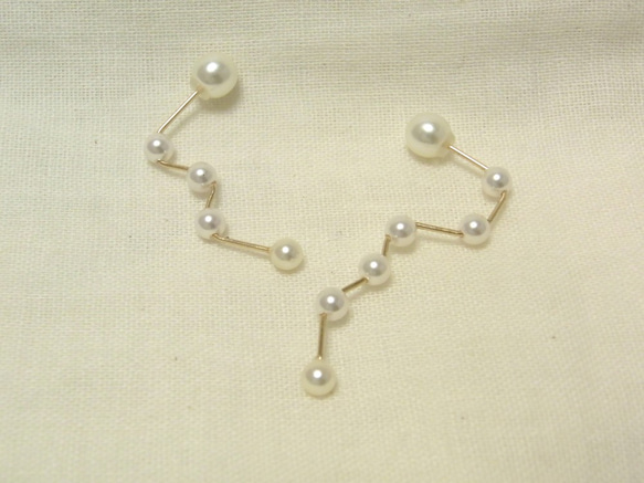 PBP-121　14kgf wire pierced earrings (l'étoile du nord) 2枚目の画像