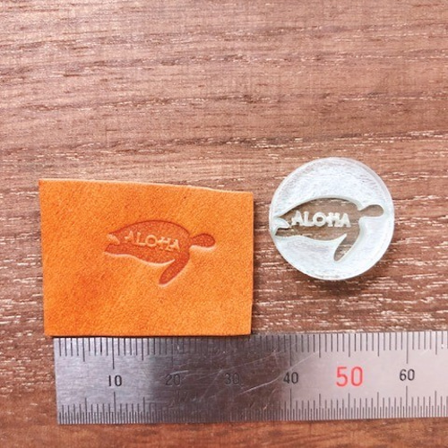 レザークラフト刻印 ホヌ ALOHA その他素材 砂あそび☆刻印については 