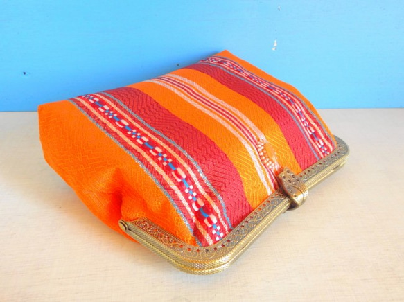 チュニジア布の２wayバッグ（サハラの祭no.１） 3枚目の画像