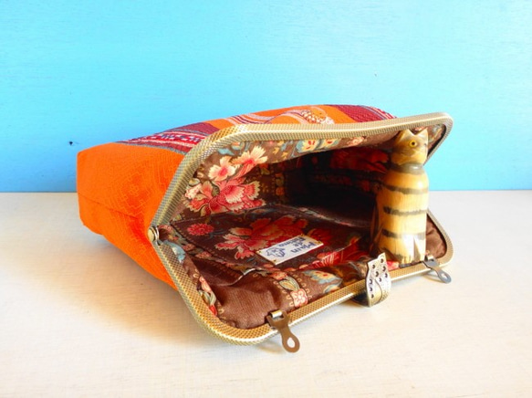チュニジア布の２wayバッグ（サハラの祭no.１） 5枚目の画像