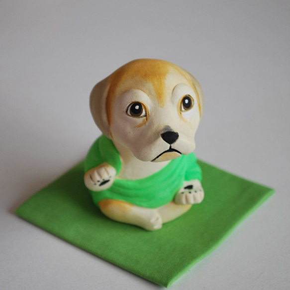 ご予約品　犬の仏像(ビーグル・施無畏与願印) 1枚目の画像
