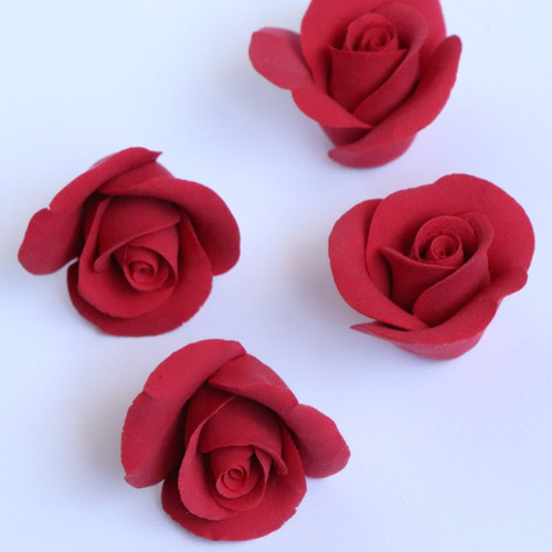 薔薇☆12個セット【樹脂粘土】赤 その他素材 Tom's Gallery 通販