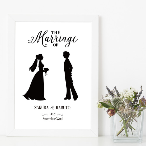 結婚式♡ウェルカムボード ウェルカムボード/シンプルイラスト _結婚式や入籍のお祝いにも