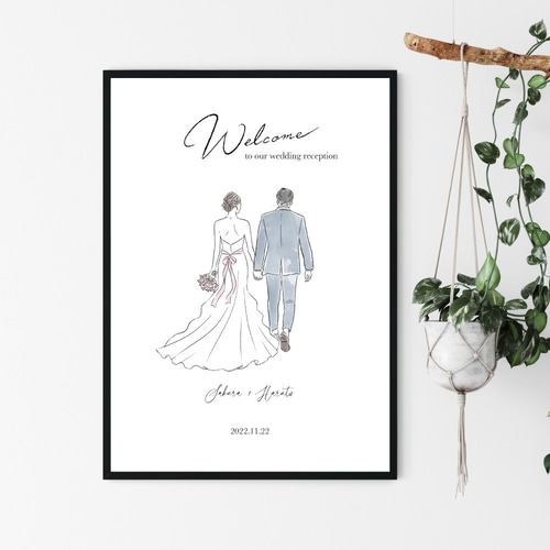 ウェルカムボード/ナチュラルテイスト _結婚式や入籍のお祝いにも♡_#