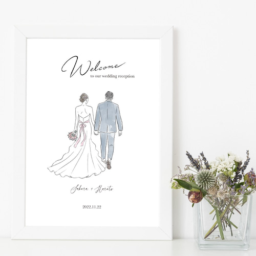 ウェルカムボード/ナチュラルテイスト _結婚式や入籍のお祝いにも♡_#