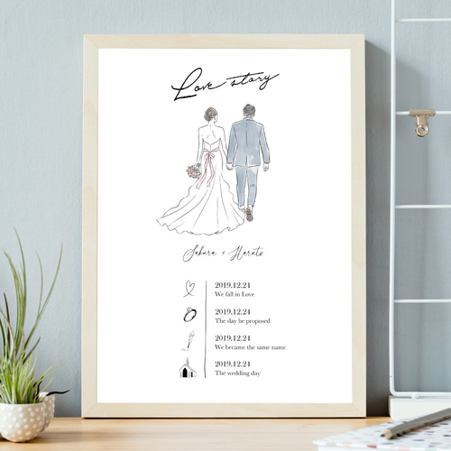 タペストリー 2枚セット [GALLERY mini 2] / ウェディング 結婚