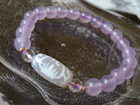 最高品質 玉髄 如意蓮花天珠 9-53 Amazon.co.jp: 白如意蓮花天珠