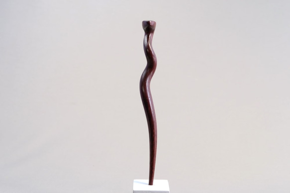 木簪 蛇のかんざし(Ｍサイズ)  木製CC/チンチャン 防水 7枚目の画像