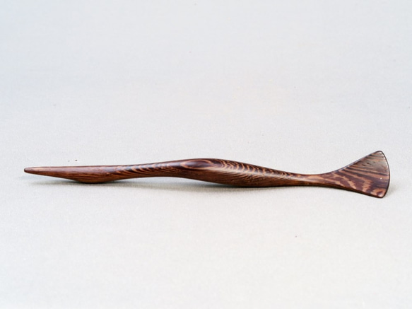 木製 鳥のかんざし MTS/ムラサキタガヤサン 5枚目の画像