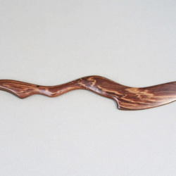 海水魚のバターナイフ・木製MTS/ムラサキタガヤサン 防水 3枚目の画像