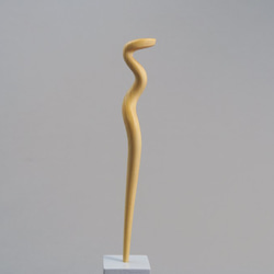 木簪 蛇のかんざし(Ｍサイズ)  木製TG/黄楊  防水 5枚目の画像