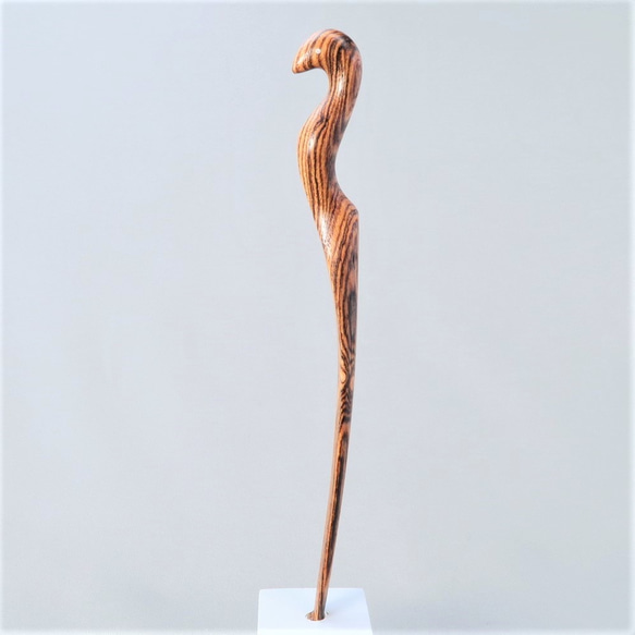 木簪 ホルスのかんざし 木製BT/ボコテ 2枚目の画像