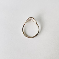 凍りかけの水たまりの指飾り CR-05/silver 5枚目の画像