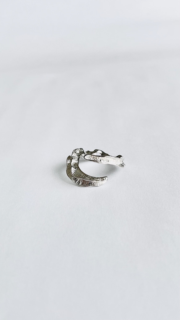 氷のフレアの指飾り CR-04/silver 4枚目の画像