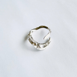 氷のフレアの指飾り CR-04/silver 6枚目の画像