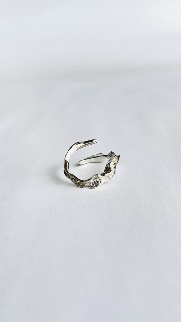 氷のフレアの指飾り CR-04/silver 7枚目の画像