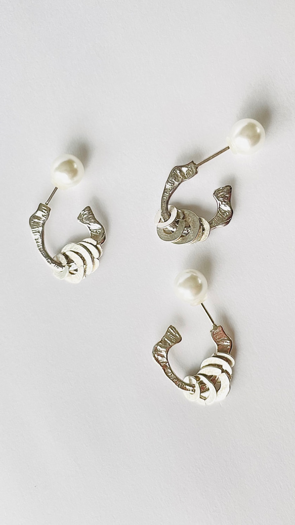 conoaコノア凍りかけの水たまりピアスセット conoaコノア 凍りかけの